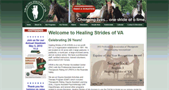 Desktop Screenshot of healingstridesofva.org